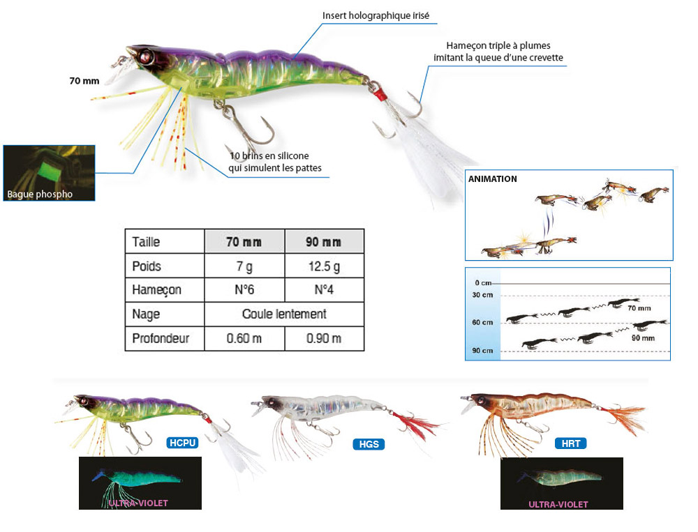 Yo-Zuri Crystal 3D Shrimp 70